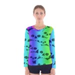 Rainbow Skull Collection Women s Long Sleeve Tee