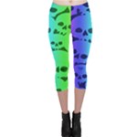 Rainbow Skull Collection Capri Leggings 