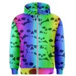 Rainbow Skull Collection Men s Zipper Hoodie