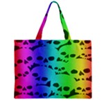 Rainbow Skull Collection Zipper Mini Tote Bag