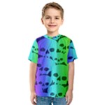 Rainbow Skull Collection Kids  Sport Mesh Tee