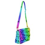 Rainbow Skull Collection Shoulder Bag with Back Zipper