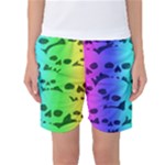 Rainbow Skull Collection Women s Basketball Shorts