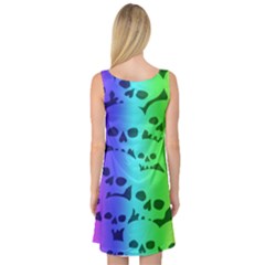 Sleeveless Satin Nightdress Back