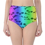 Rainbow Skull Collection Classic High-Waist Bikini Bottoms