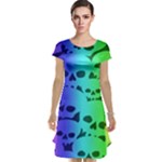 Rainbow Skull Collection Cap Sleeve Nightdress