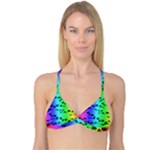 Rainbow Skull Collection Reversible Tri Bikini Top