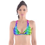 Rainbow Skull Collection Plunge Bikini Top