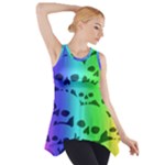 Rainbow Skull Collection Side Drop Tank Tunic