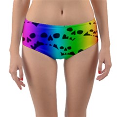 Reversible Mid-Waist Bikini Bottoms 