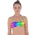 Rainbow Skull Collection Halter Bandeau Bikini Top