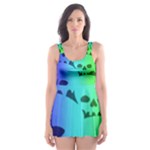 Rainbow Skull Collection Skater Dress Swimsuit