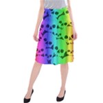 Rainbow Skull Collection Midi Beach Skirt