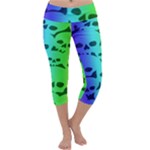 Rainbow Skull Collection Capri Yoga Leggings