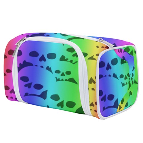 Rainbow Skull Collection Toiletries Pouch from ArtsNow.com