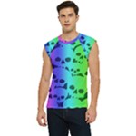 Rainbow Skull Collection Men s Raglan Cap Sleeve Tee