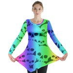 Rainbow Skull Collection Long Sleeve Tunic 