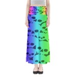 Rainbow Skull Collection Full Length Maxi Skirt