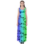 Rainbow Skull Collection Empire Waist Maxi Dress