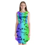 Rainbow Skull Collection Sleeveless Chiffon Dress  