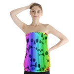 Rainbow Skull Collection Strapless Top