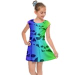 Rainbow Skull Collection Kids  Cap Sleeve Dress