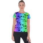 Rainbow Skull Collection Short Sleeve Sports Top 