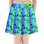 Rainbow Skull Collection Pleated Mini Skirt
