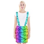 Rainbow Skull Collection Braces Suspender Skirt