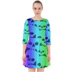 Rainbow Skull Collection Smock Dress