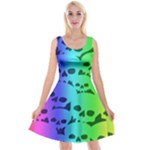 Rainbow Skull Collection Reversible Velvet Sleeveless Dress