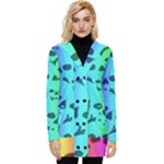 Rainbow Skull Collection Button Up Hooded Coat 