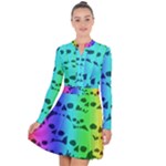 Rainbow Skull Collection Long Sleeve Panel Dress