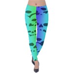 Rainbow Skull Collection Velvet Leggings