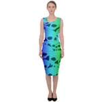 Rainbow Skull Collection Sleeveless Pencil Dress