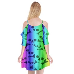 Cutout Spaghetti Strap Chiffon Dress 