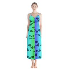 Button Up Chiffon Maxi Dress 