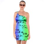 Rainbow Skull Collection One Soulder Bodycon Dress