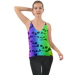 Rainbow Skull Collection Chiffon Cami