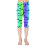 Rainbow Skull Collection Kids  Capri Leggings 