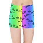 Rainbow Skull Collection Kids  Sports Shorts