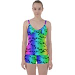 Rainbow Skull Collection Tie Front Two Piece Tankini