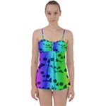 Rainbow Skull Collection Babydoll Tankini Set