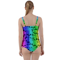 Twist Front Tankini Set 