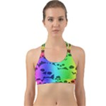 Rainbow Skull Collection Back Web Sports Bra