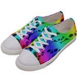 Rainbow Skull Collection Men s Low Top Canvas Sneakers