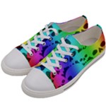 Rainbow Skull Collection Women s Low Top Canvas Sneakers