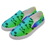 Rainbow Skull Collection Men s Canvas Slip Ons