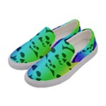 Rainbow Skull Collection Women s Canvas Slip Ons