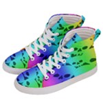 Rainbow Skull Collection Men s Hi-Top Skate Sneakers